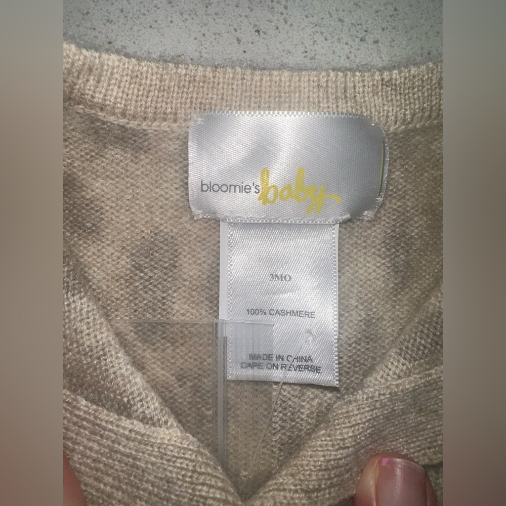 New with Tags 100% Cashmere Leopard Baby Sweater - Picture 3 of 4